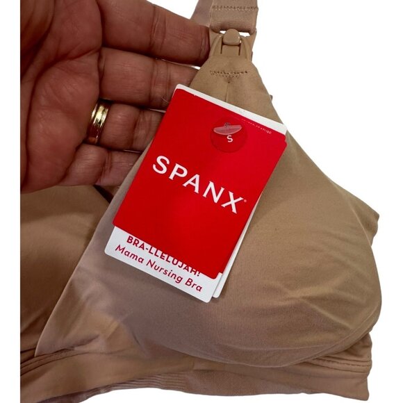 Spanx Mama Nursing Bra Beige Small Adjustable Straps Comfortable Supportive Mate - Picture 8 of 12